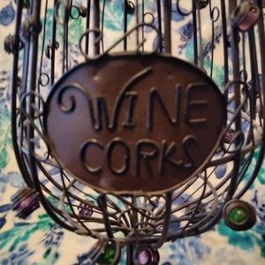A wine cork holder